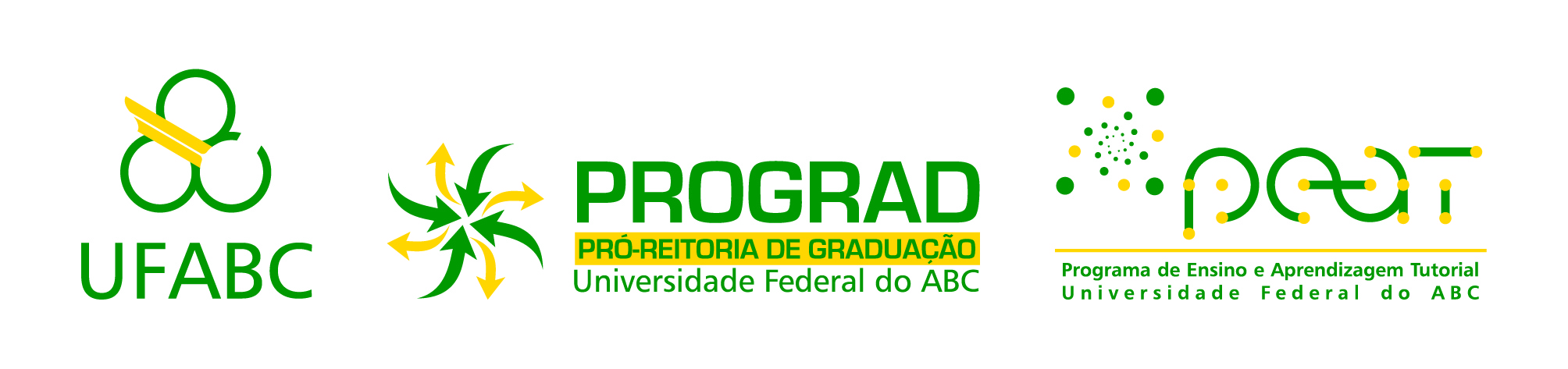 Logotipos UFABC, Prograd e PEAT