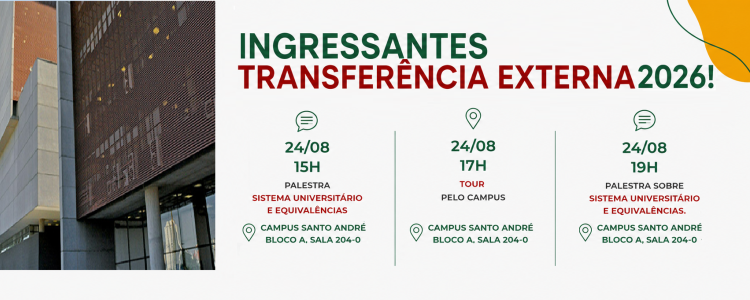 Acolhimento Ingressantes - Transferência Externa 2026