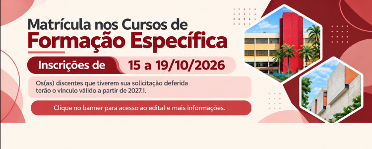 Matrículas em cursos de formação específica