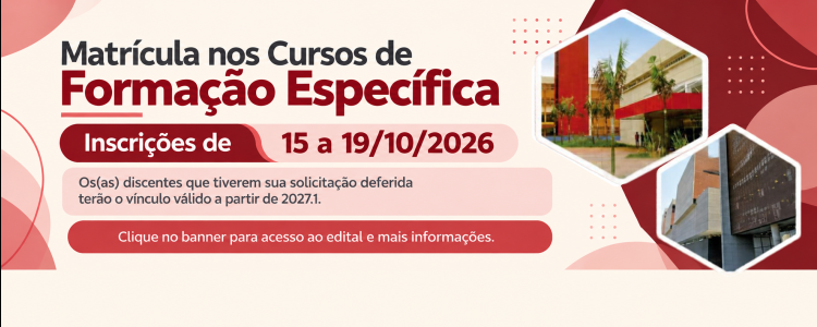 Matrículas em cursos de formação específica