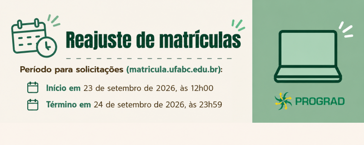 Reajuste de Matrículas - 2026.3